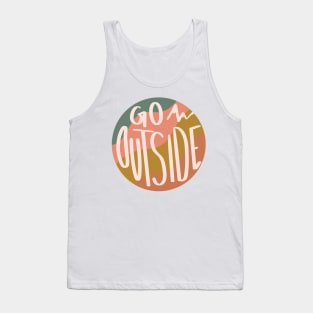 Go Outside lettering Tank Top